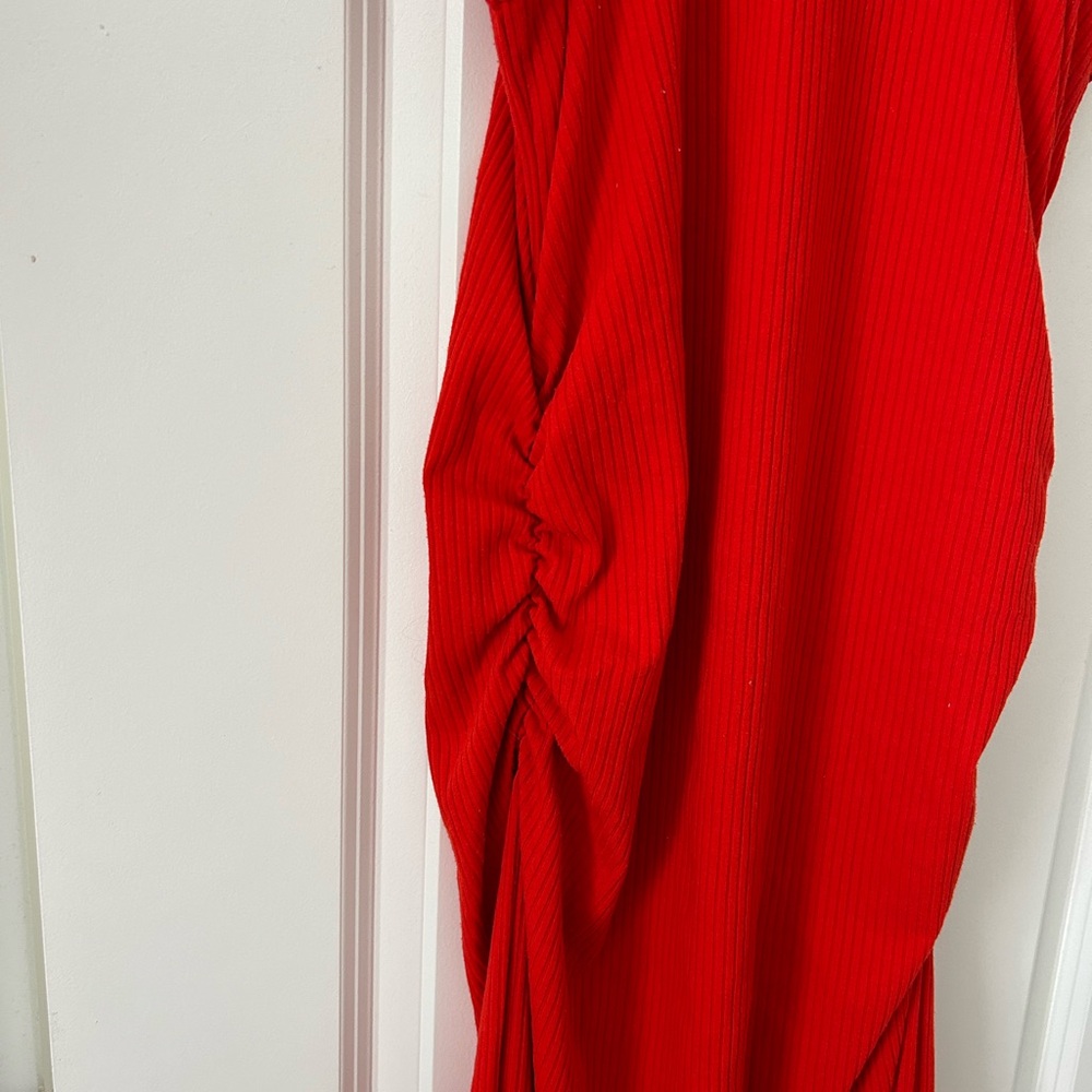 a new day Red Sleeveless Ruched Maxi Dress - Picture 2 of 3